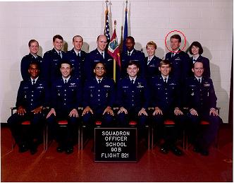 Mike with his Air Force class